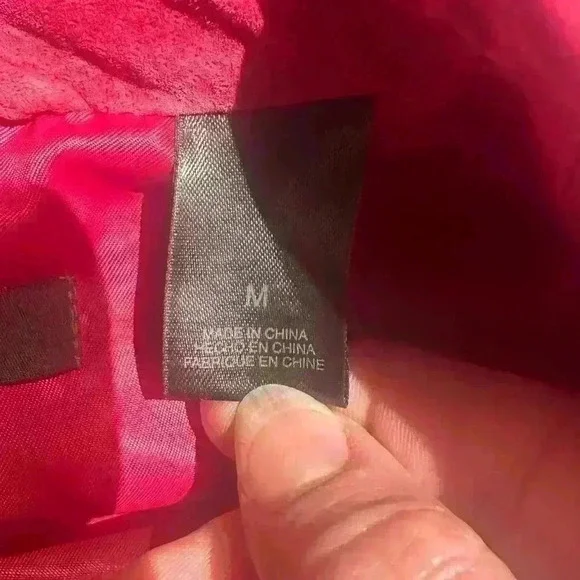 Liz Claiborne Pink Suede Leather Blazer Fully Lined Pockets Med Retail $249 - Picture 8 of 11